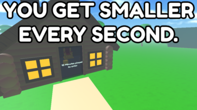 Roblox but you get smaller every second